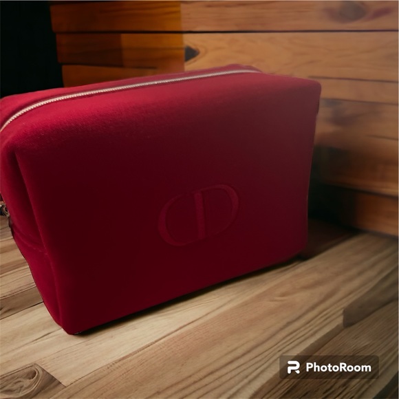 Dior red cosmetic cases x 2 with 2 boxes and large box! NWT! - Picture 3 of 6